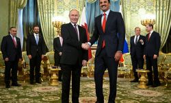 بوتين يبحث مع أمير قطر أزمة فلسطين إسرائيل ومستقبل سوريا